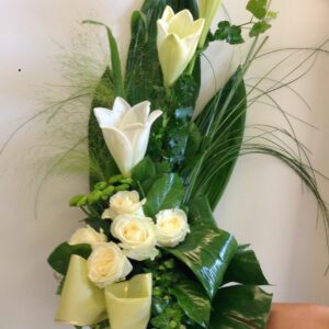 Surukimppu 6 - Valkolilja, Ruusu ja vihreät.